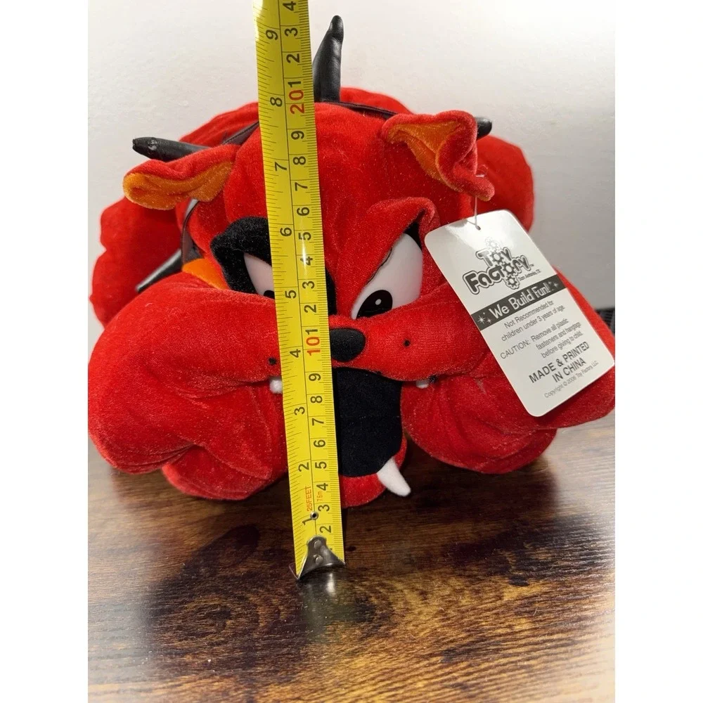 Toy Factory Red Devil Bulldog Plush 18